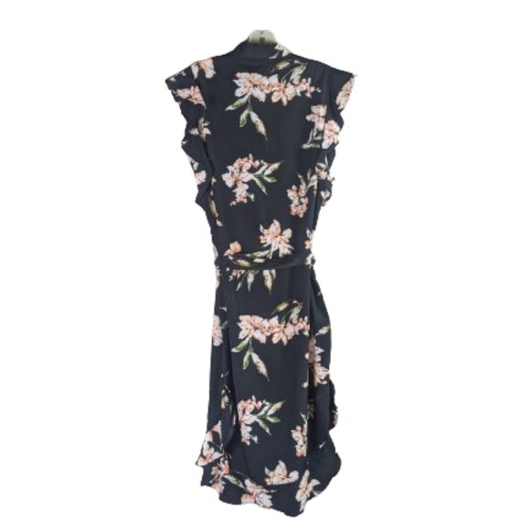 Lauren Ralph Lauren Floral Chinese Neck Floral Ruffle Shirt Button Down Dress 10 - Picture 2 of 12